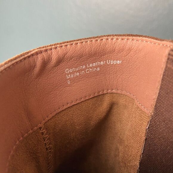 NWOB Leather WYDR Jackie Half Stretch Heel Bootie Brown Sugar SZ 9 - Picture 8 of 8